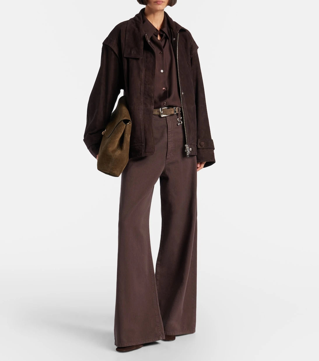 Rotate - Kamala oversized suede jacket