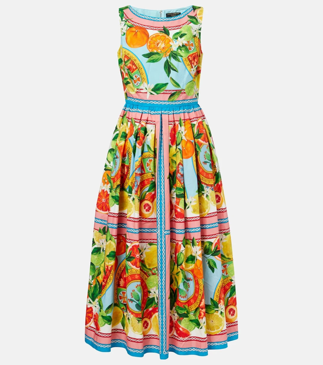 Dolce&Gabbana - Taormina printed cotton midi dress