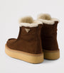 Prada Brown Suede Booties