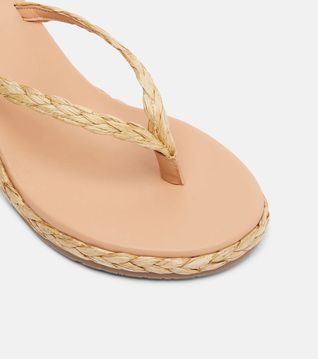 Ancient Greek Sandals - Etheria raffia wedge thong sandals