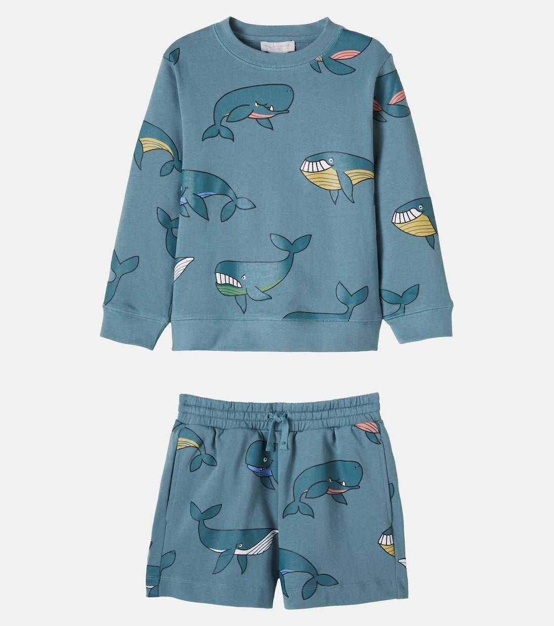 Stella McCartney Kids - Printed cotton sweatshirt and shorts set