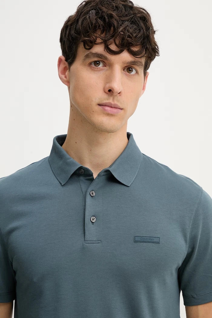 Calvin Klein тениска с яка мъжка от памук