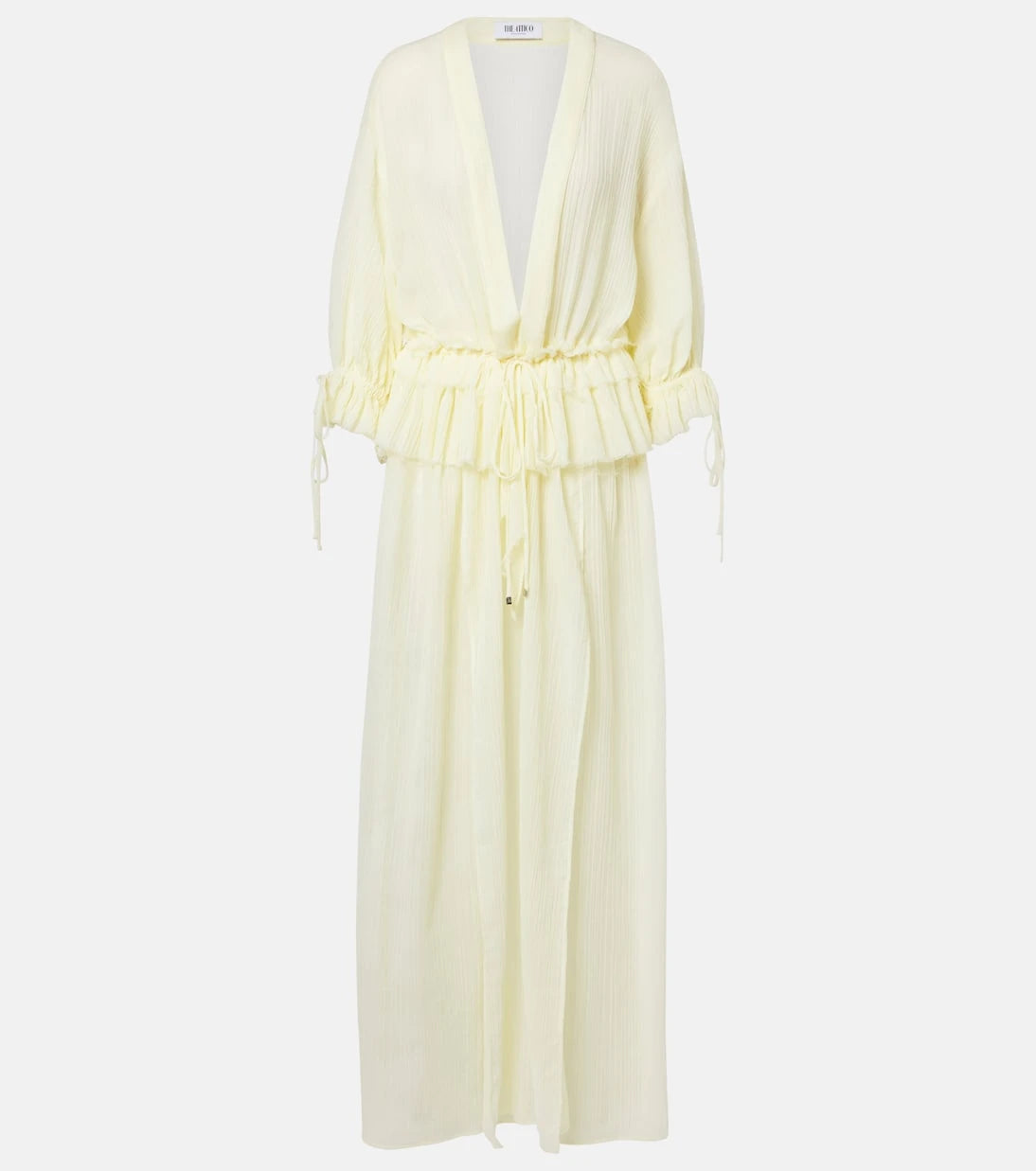 The Attico - Ruffled cotton maxi dress