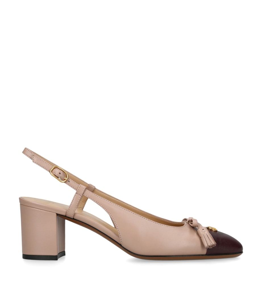 Valentino Garavani Leather Valet du Roi Slingback Pumps 60