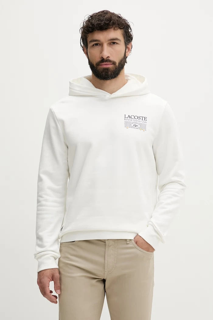 Lacoste суичър с качулка мъжки от памук