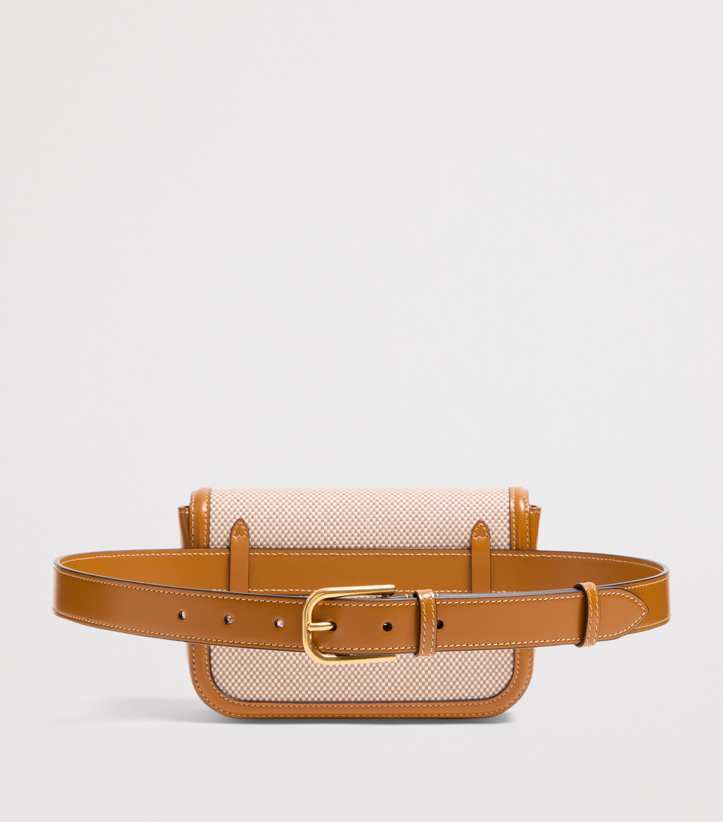 Neutral Small Canvas 9 To 5 Belt Bag