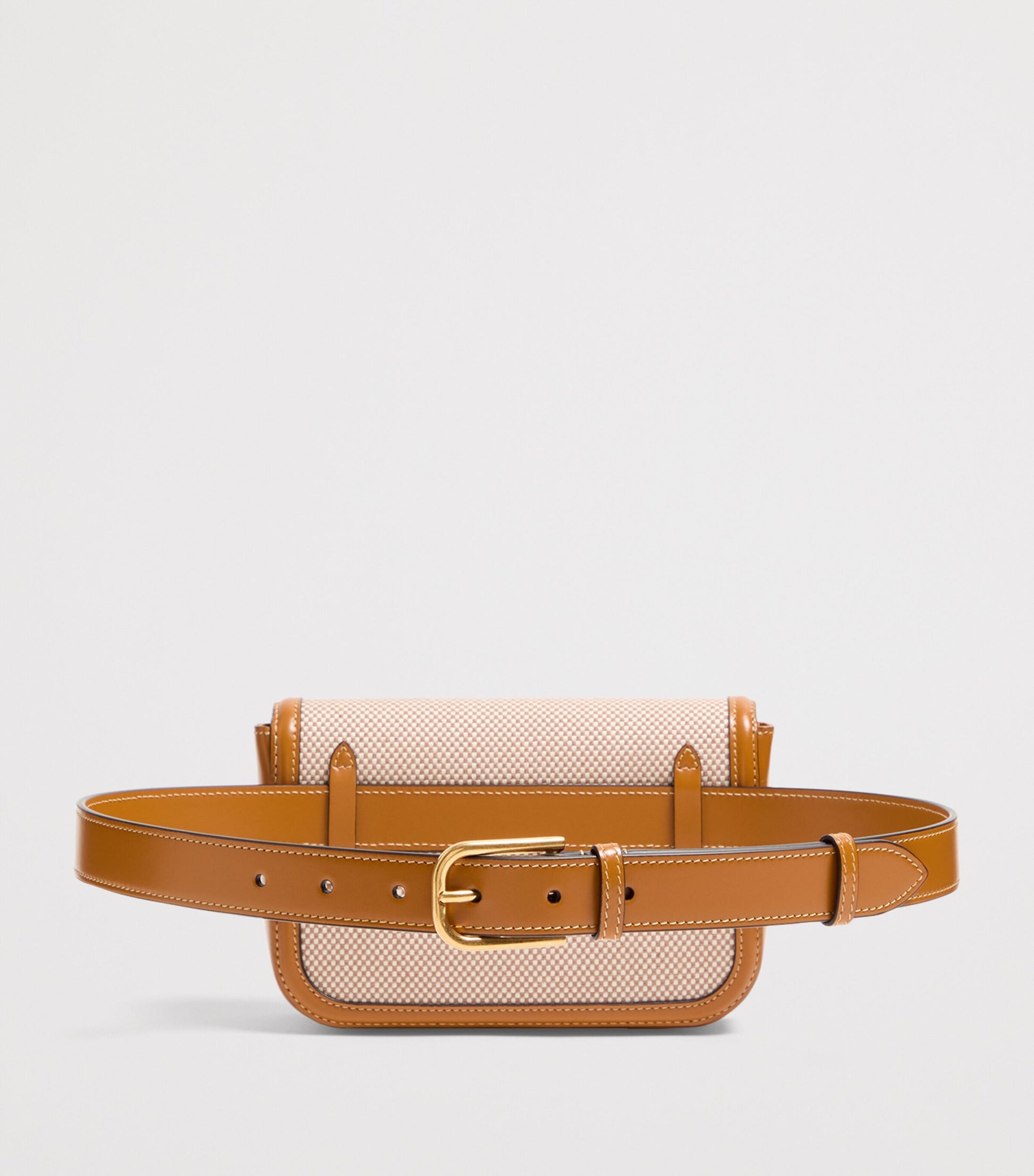 Neutral Small Canvas 9 To 5 Belt Bag