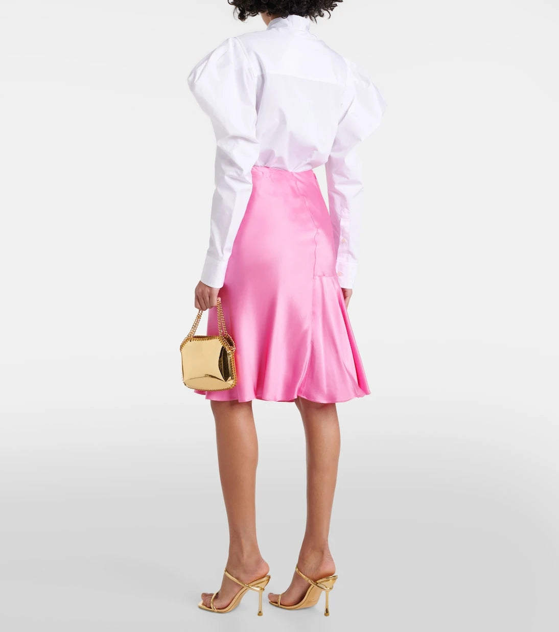 Stella McCartney - Satin midi skirt
