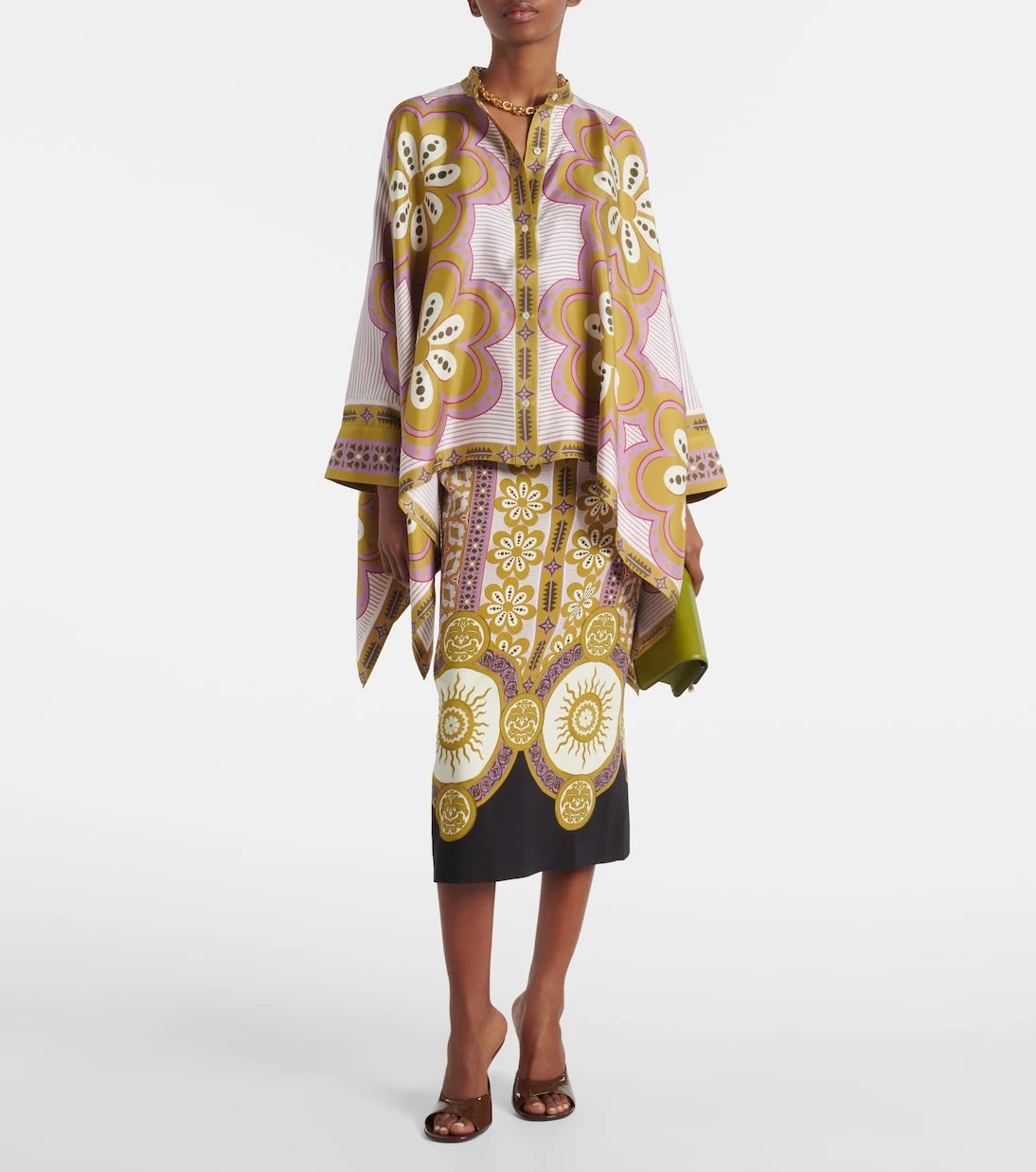 La DoubleJ - Printed pencil skirt