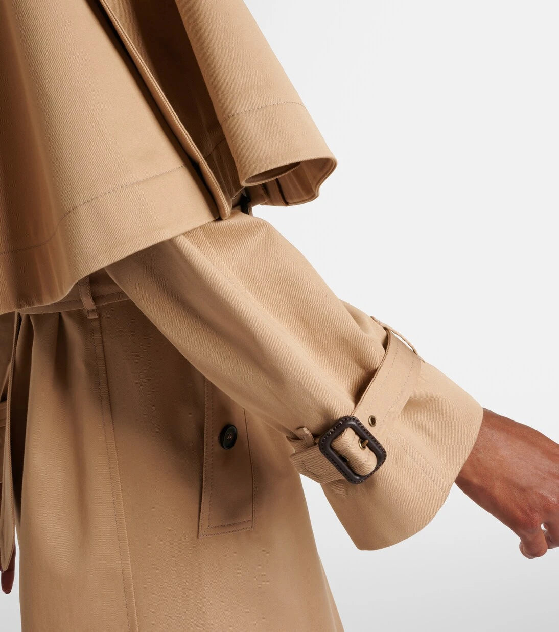 Chloé - Caped cotton gabardine trench coat