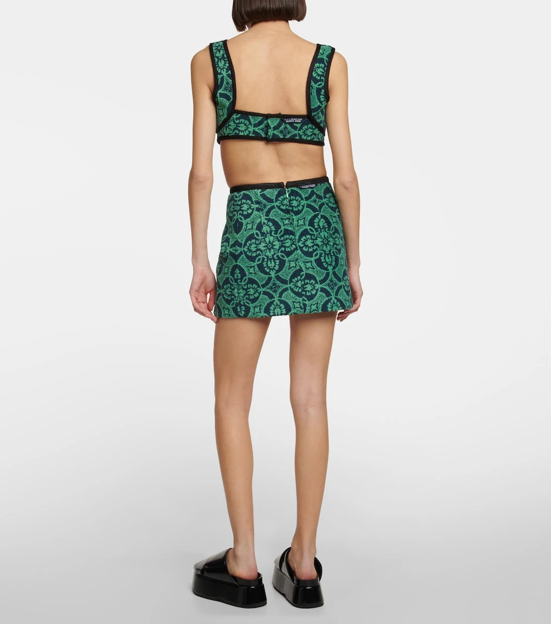 Marine Serre - Printed terry bralette