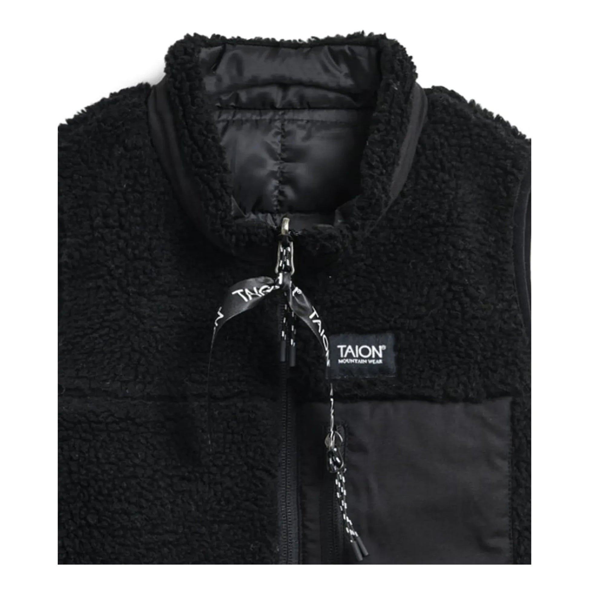 Taion - Down x Boa Mountain Reversible Sleeveless Jacket | Black