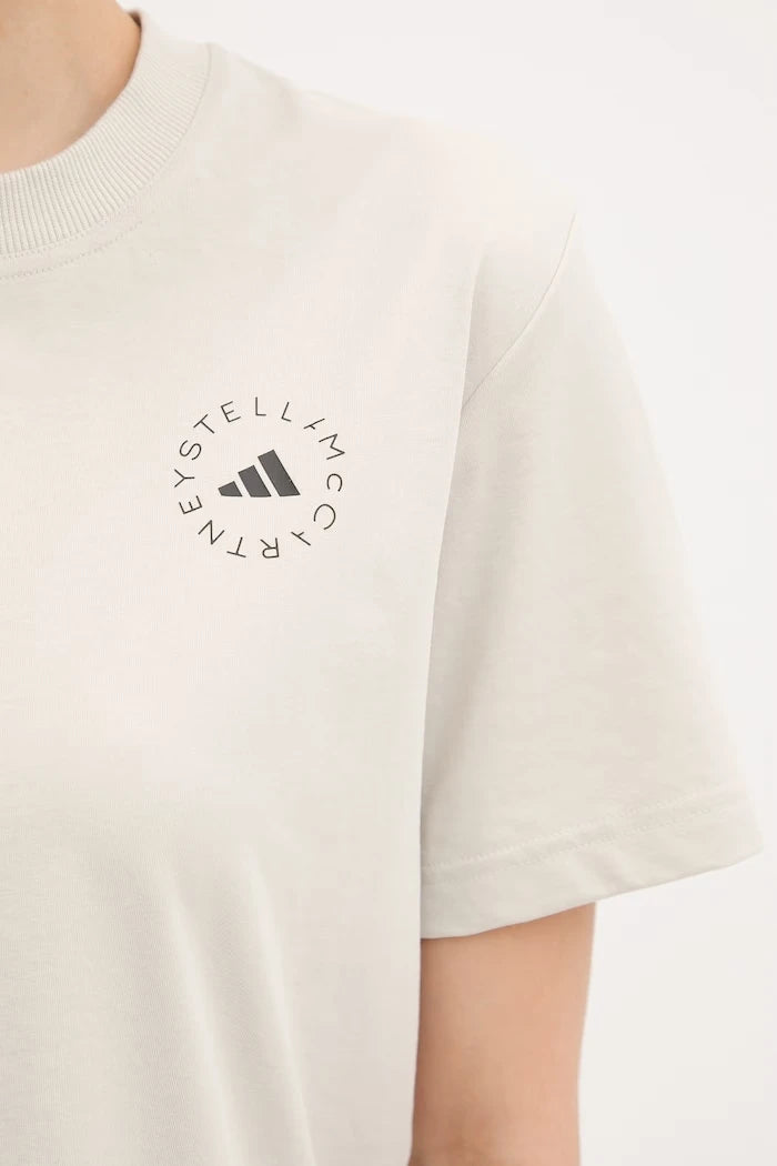 adidas by Stella McCartney kadın pamuklu antrenman tişörtü