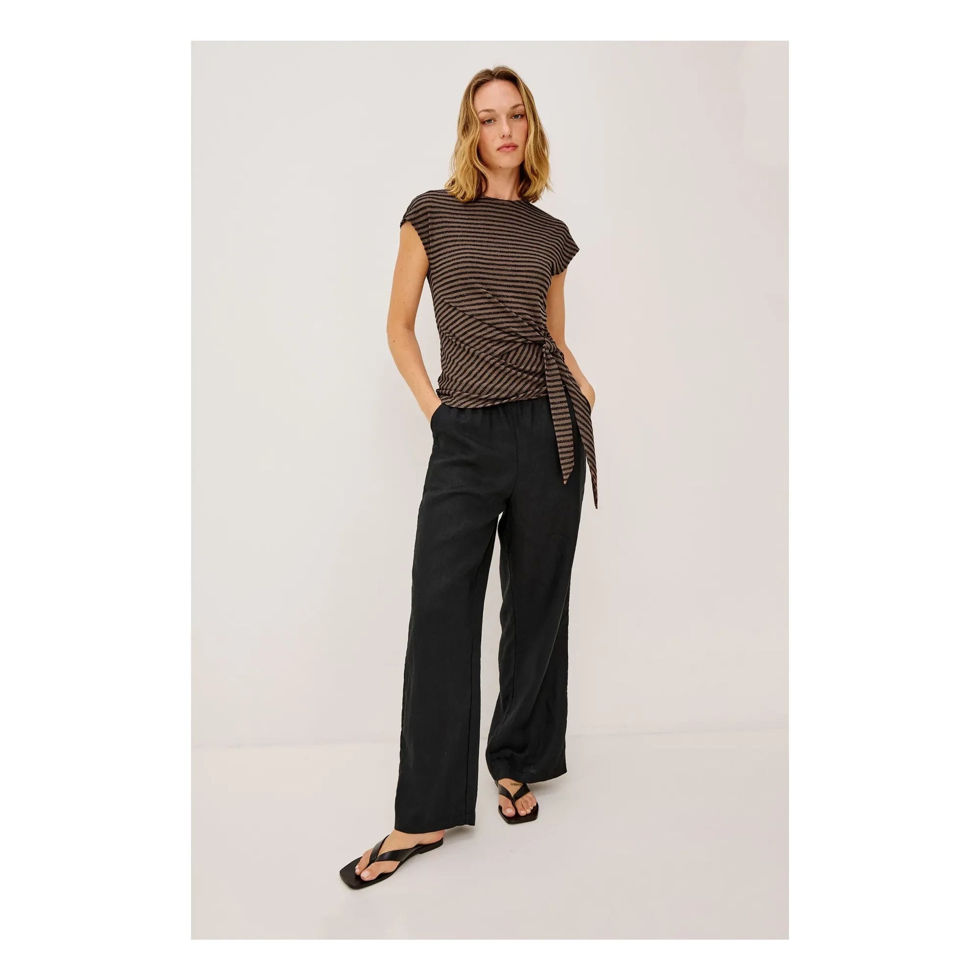 Rails - Gabbie Stripes Top | Chocolate
