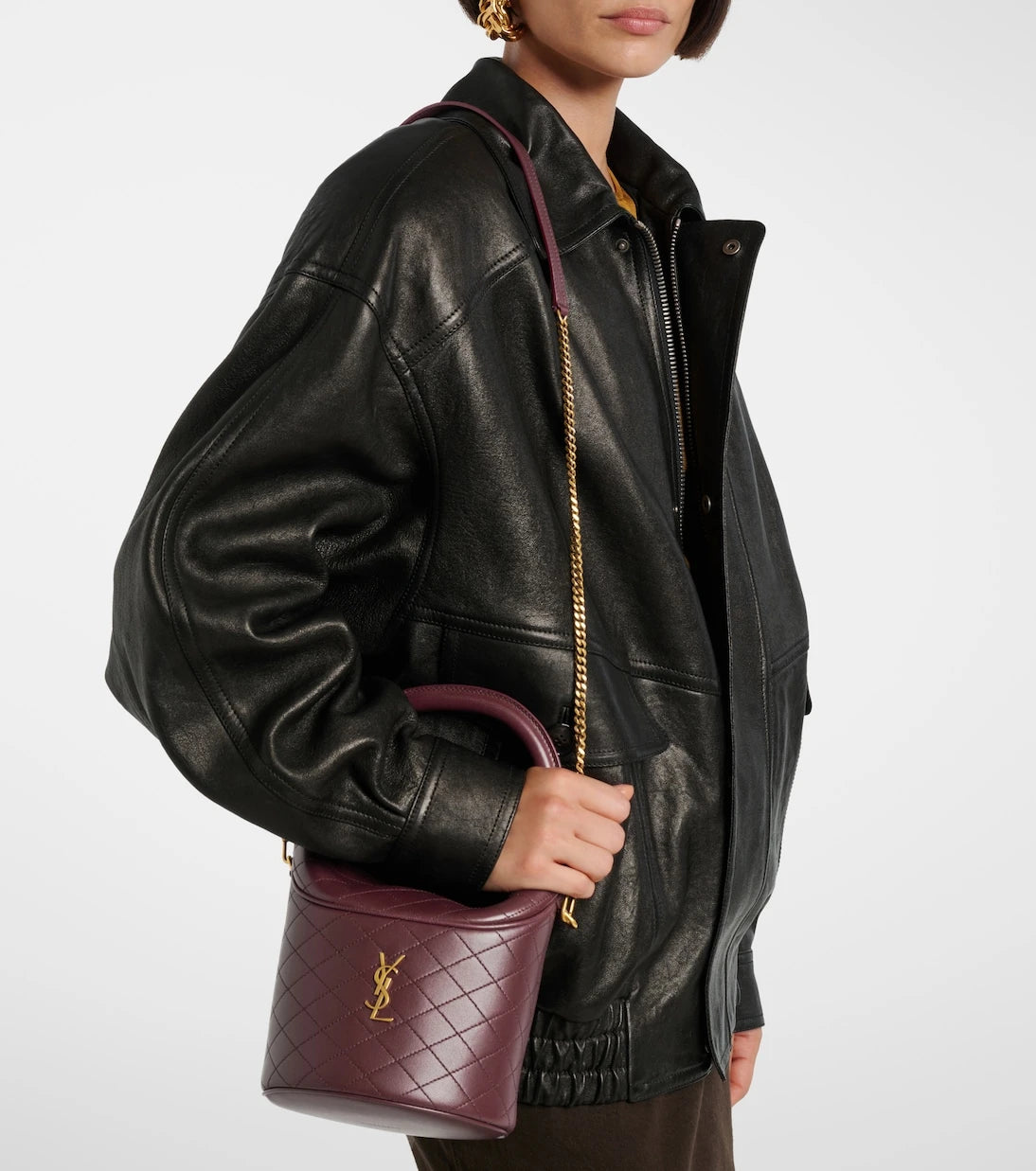 Saint Laurent - Gaby leather bucket bag