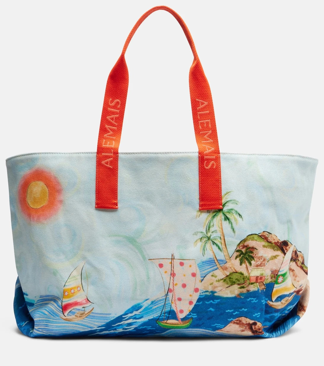 Alémais - Printed cotton canvas tote bag