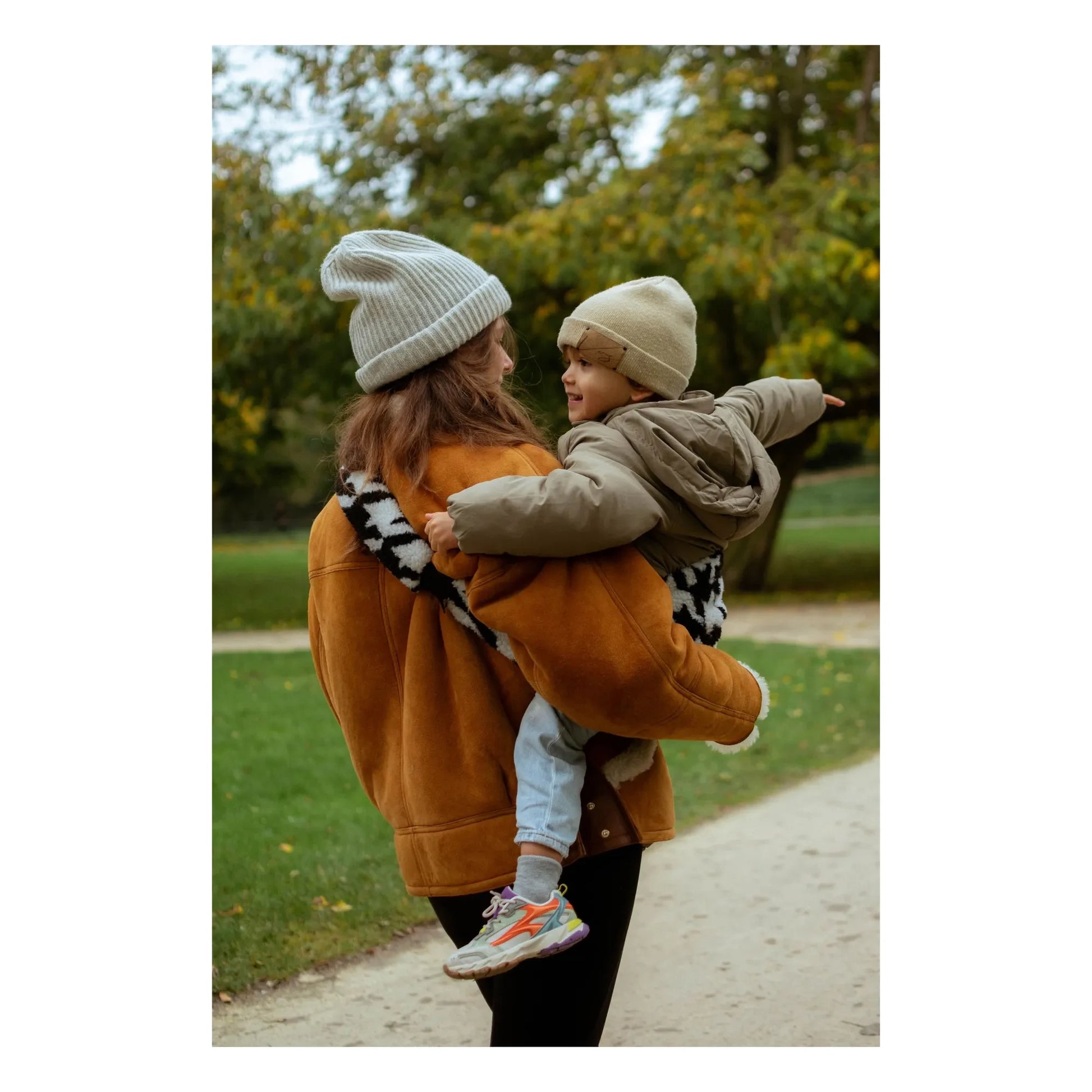 Wildride - Baby carrier teddy | Noir/Blanc