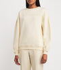 Ivory Cotton-Blend Mogol Sweatshirt