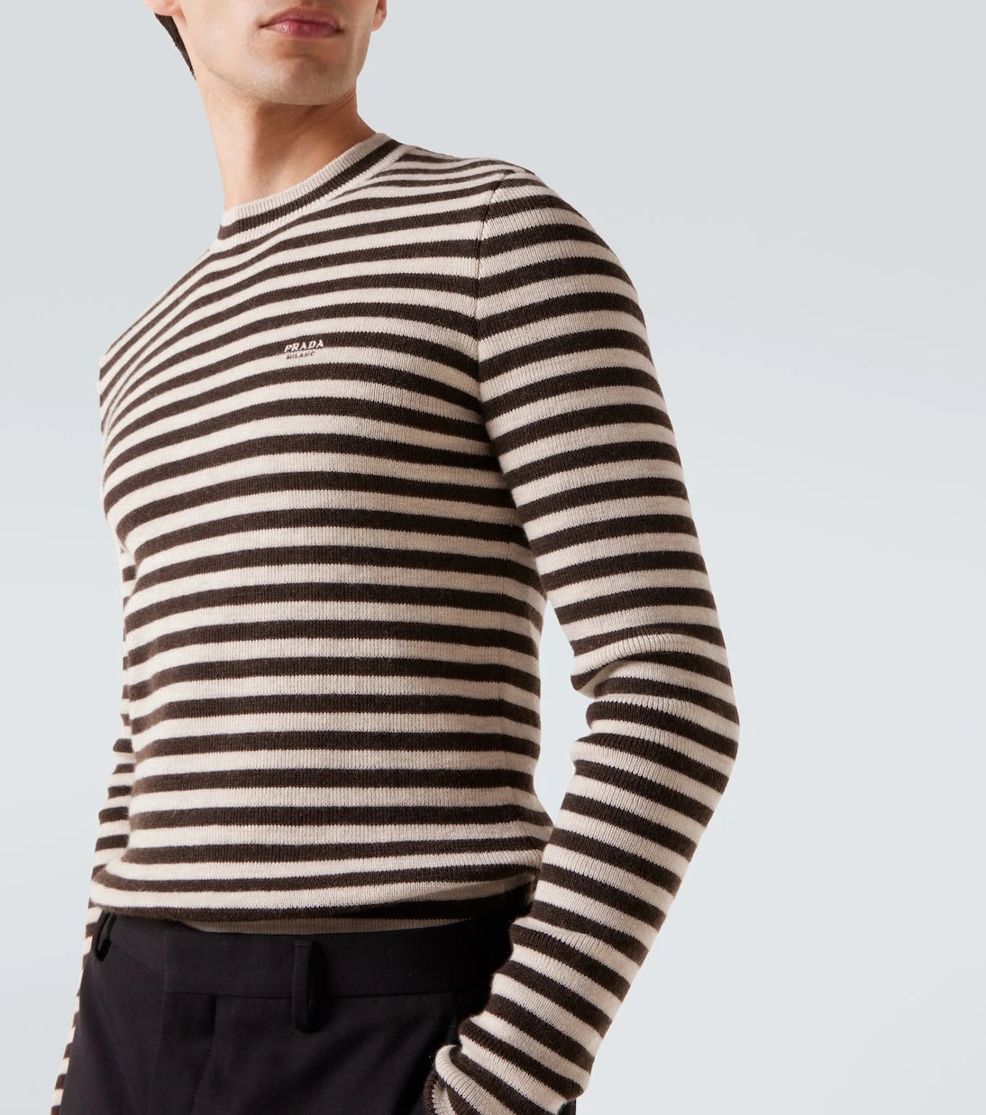 Prada - Striped virgin wool sweater