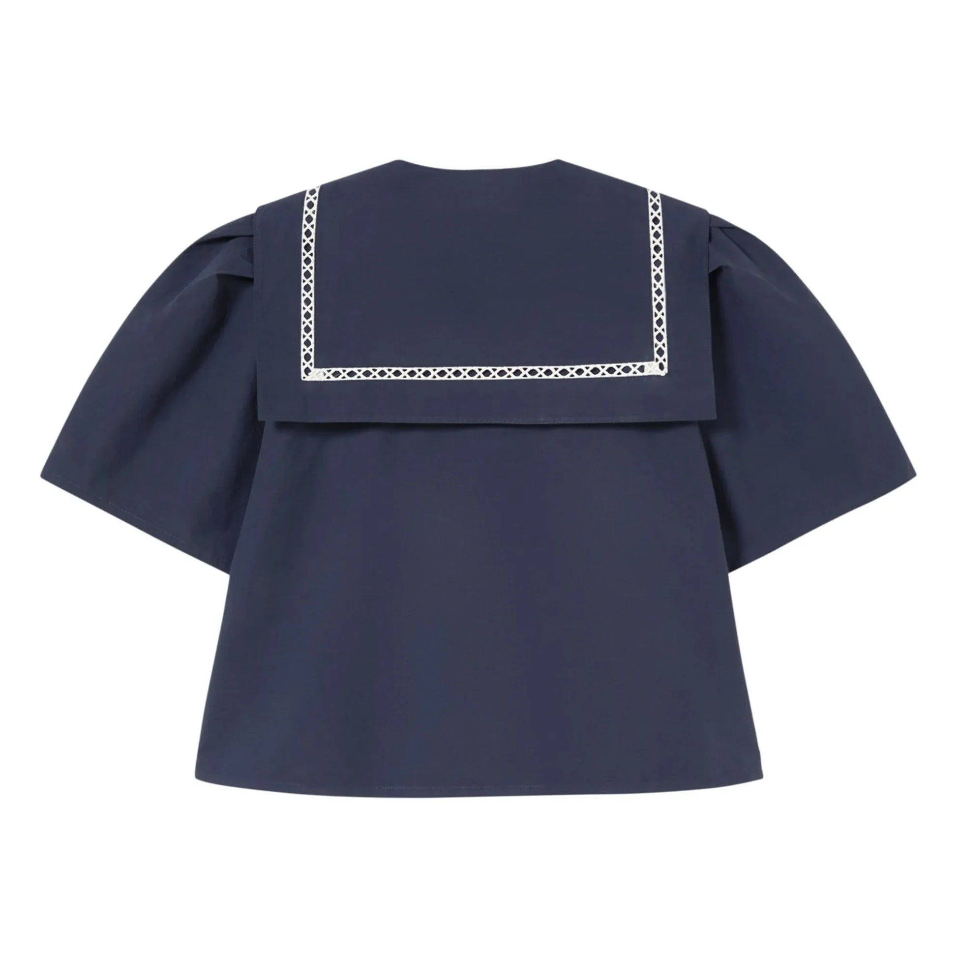 The Tiny Big Sister - Sailor Cotton Blouse | Navy blue