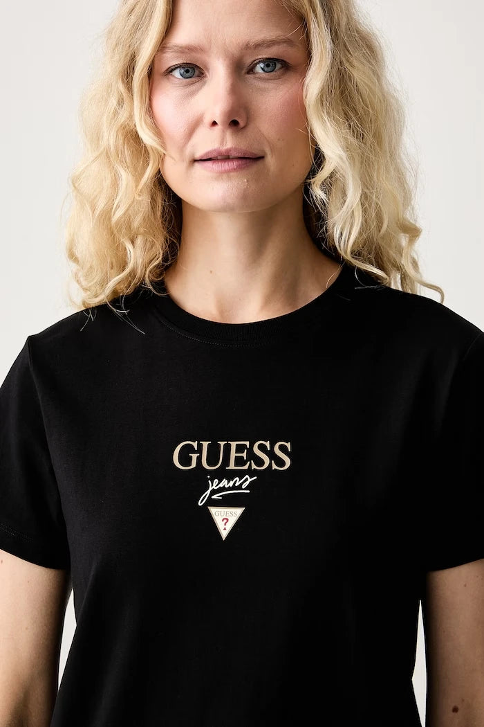 Guess Jeans çocuk pamuk ve elastan tişört