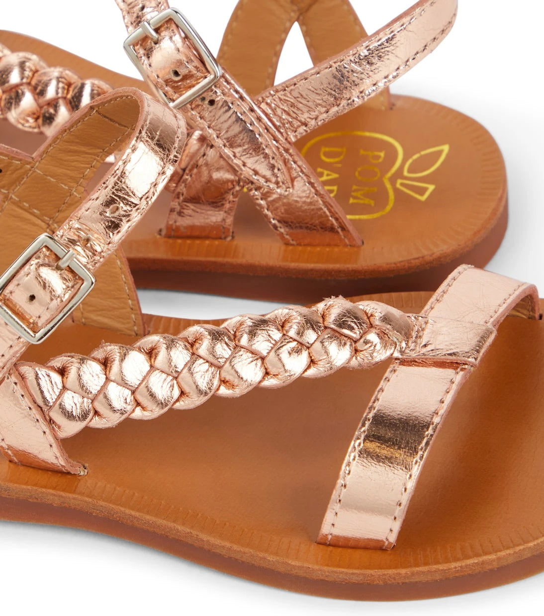 Pom d'Api - Plagette Antik metallic leather sandals