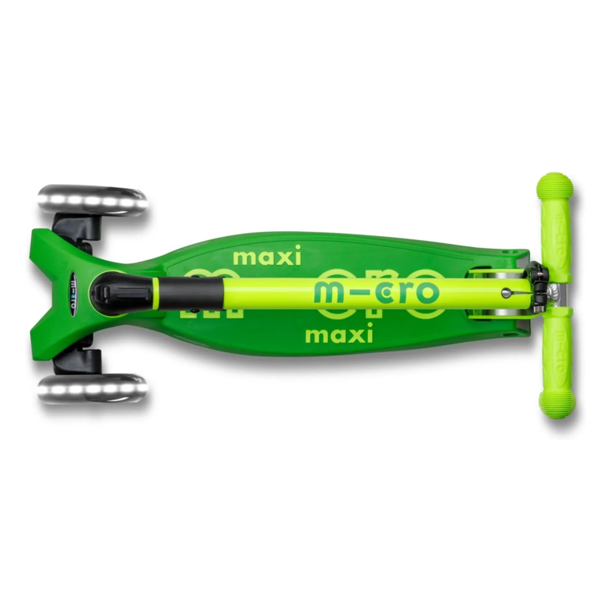Micro - Maxi Foldable Neon LED Scooter | Green