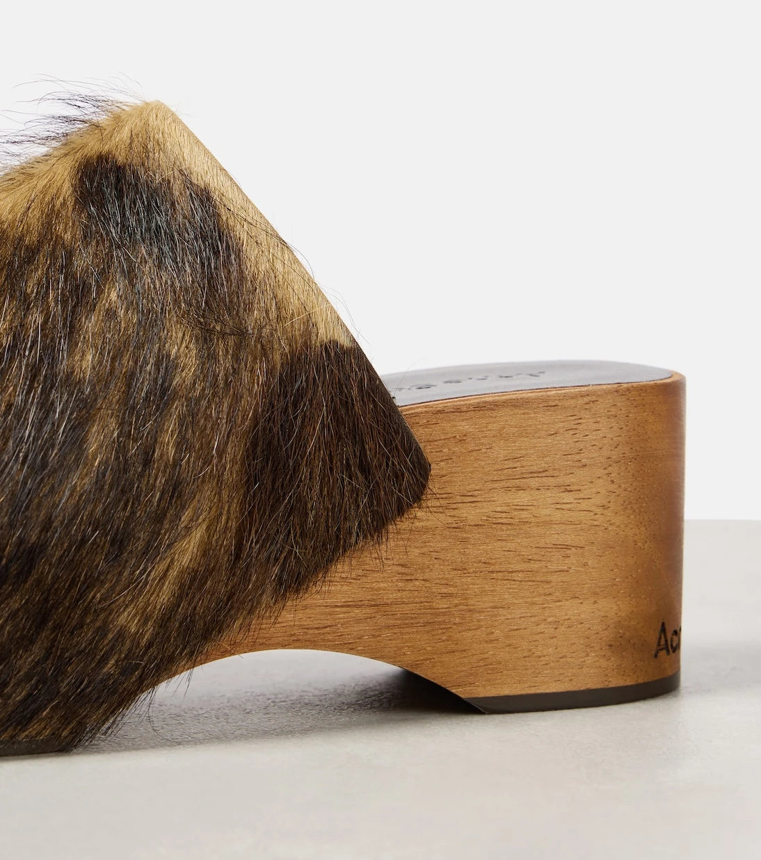 Acne Studios - Calf hair clogs