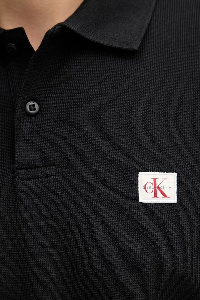 Calvin Klein Jeans erkek pamuklu yakalı tişört