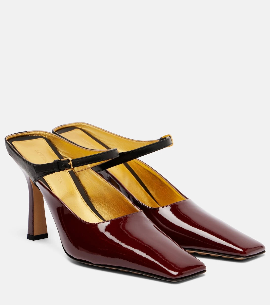 Bottega Veneta - Patent leather Mary Jane pumps