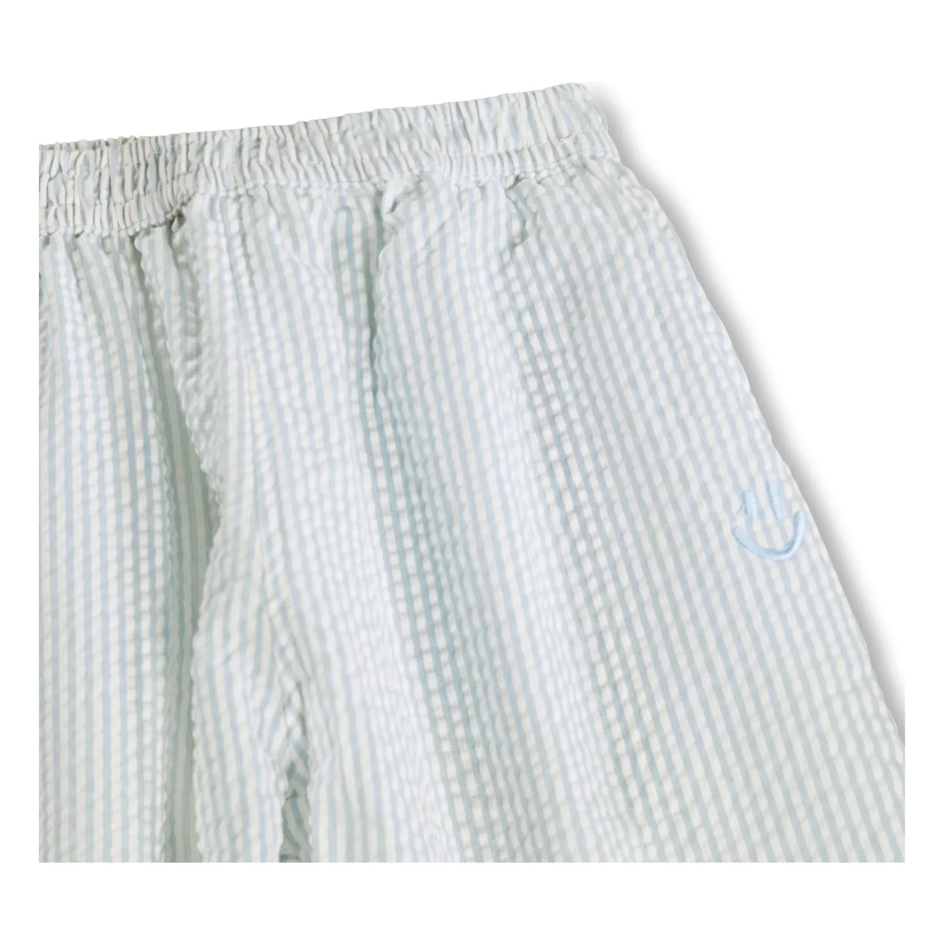 Molo - Sois Striped Organic Cotton Trousers | Pale blue