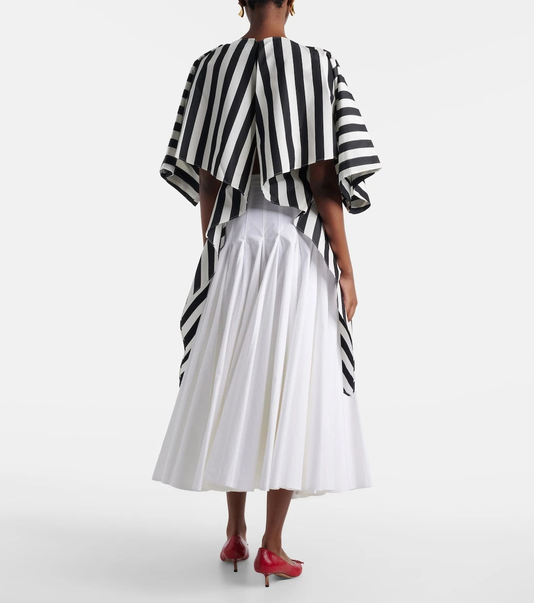 Jacquemus - Moisson çizgili pamuk ve ipek tunik