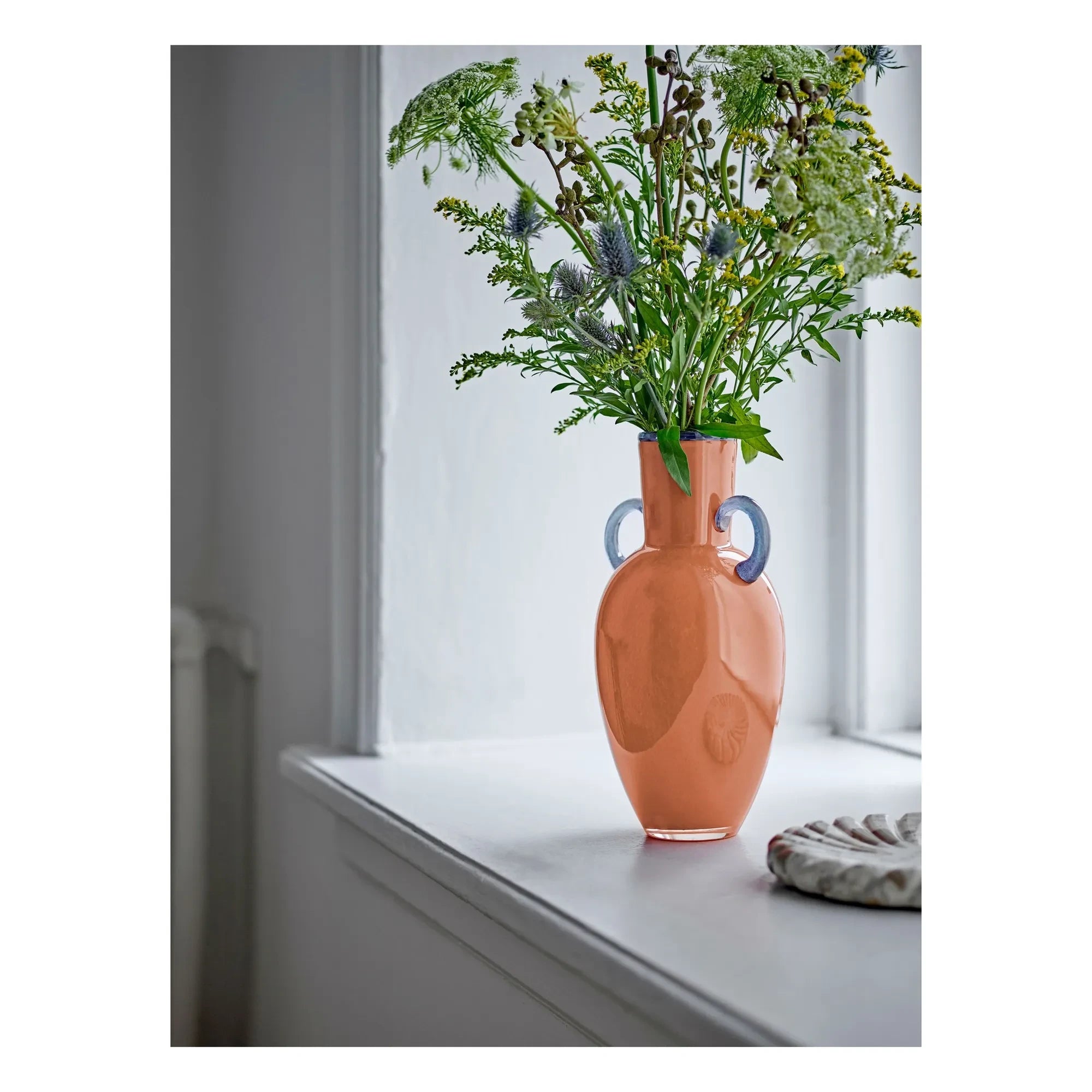 Bloomingville - Anniversary glass vase | Orange