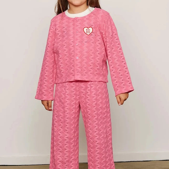 Mini Rodini çocuklar için pamuklu eşofman altı Lace