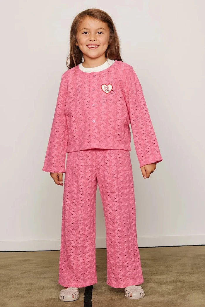 Mini Rodini çocuklar için pamuklu eşofman altı Lace