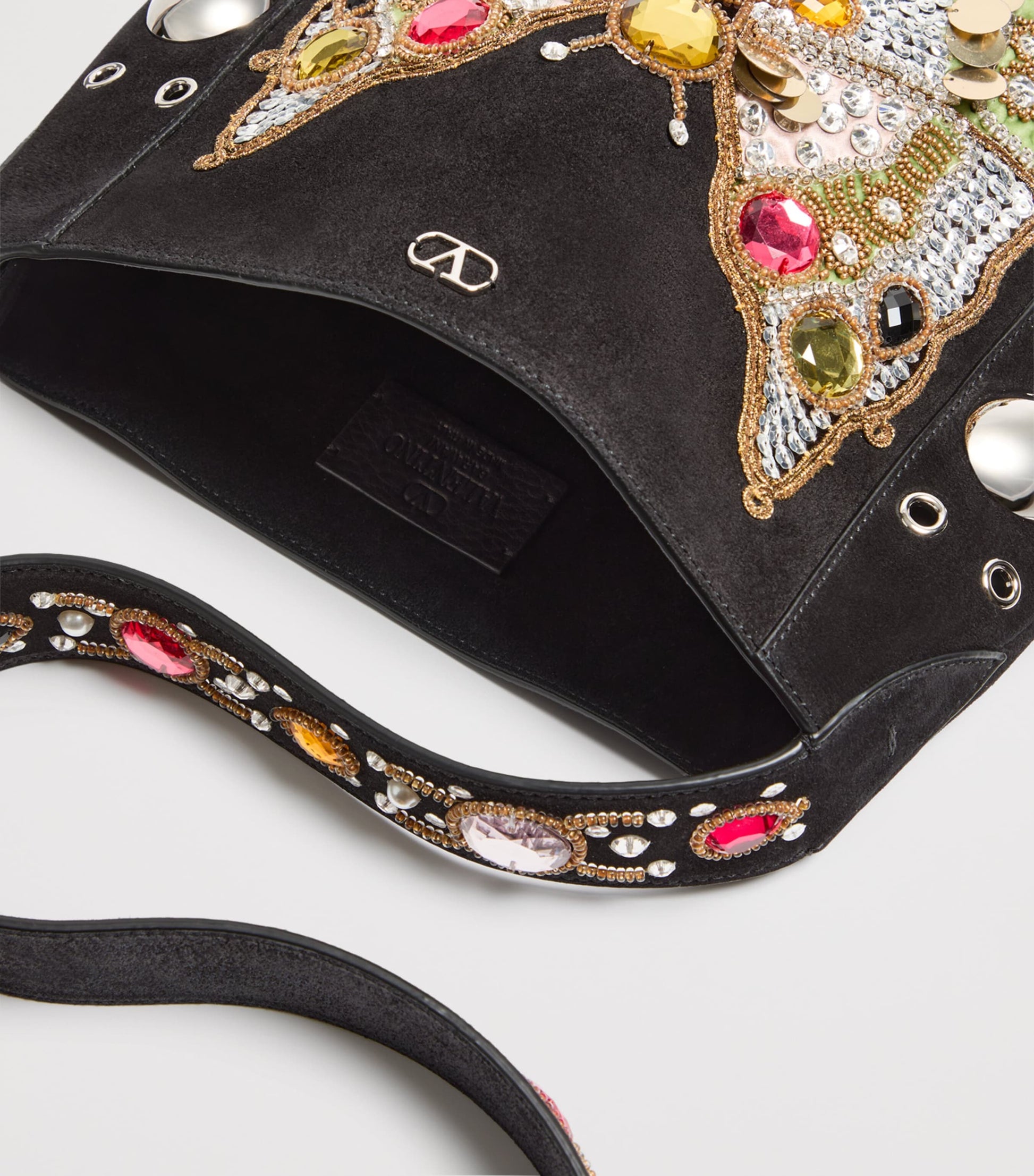 Valentino Garavani Medium Suede Nellcôte Cross-Body Bag