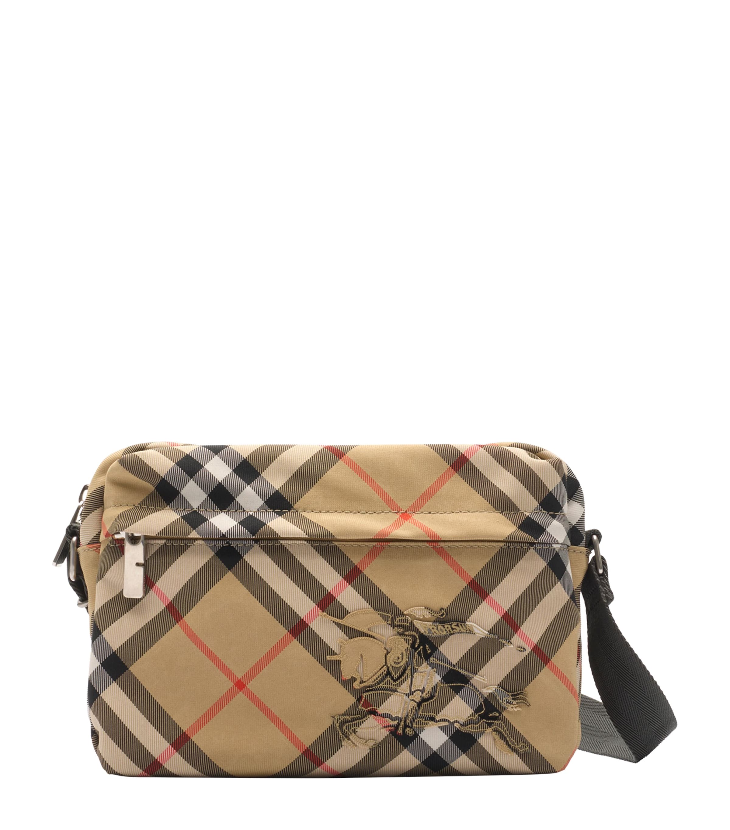 Burberry Small Canvas Check Cross-Body Bag
