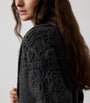 Ralph Lauren Collection Grey Cashmere Embroidered Cardigan