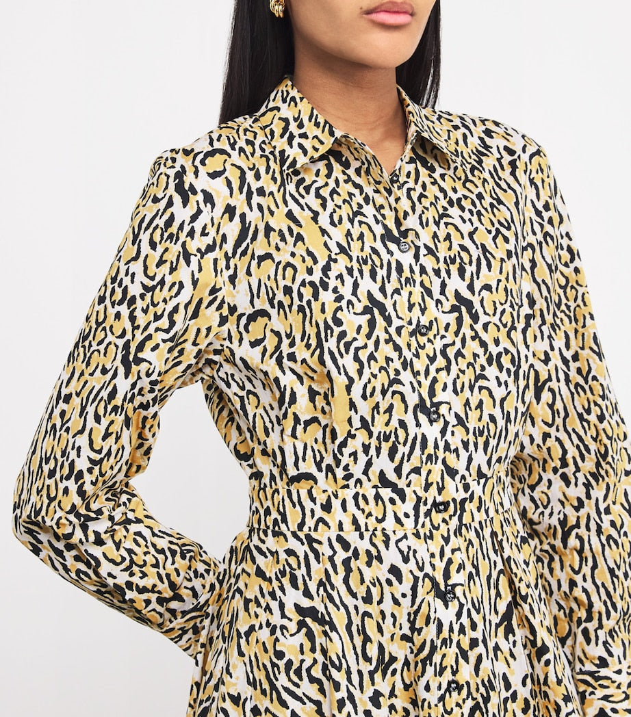 Leopard Print Midi Dress