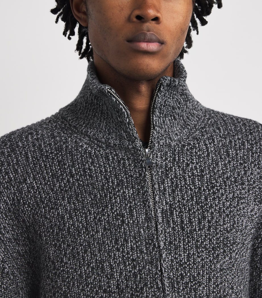 Officine Generale Merino Wool Quarter-Zip Sweater