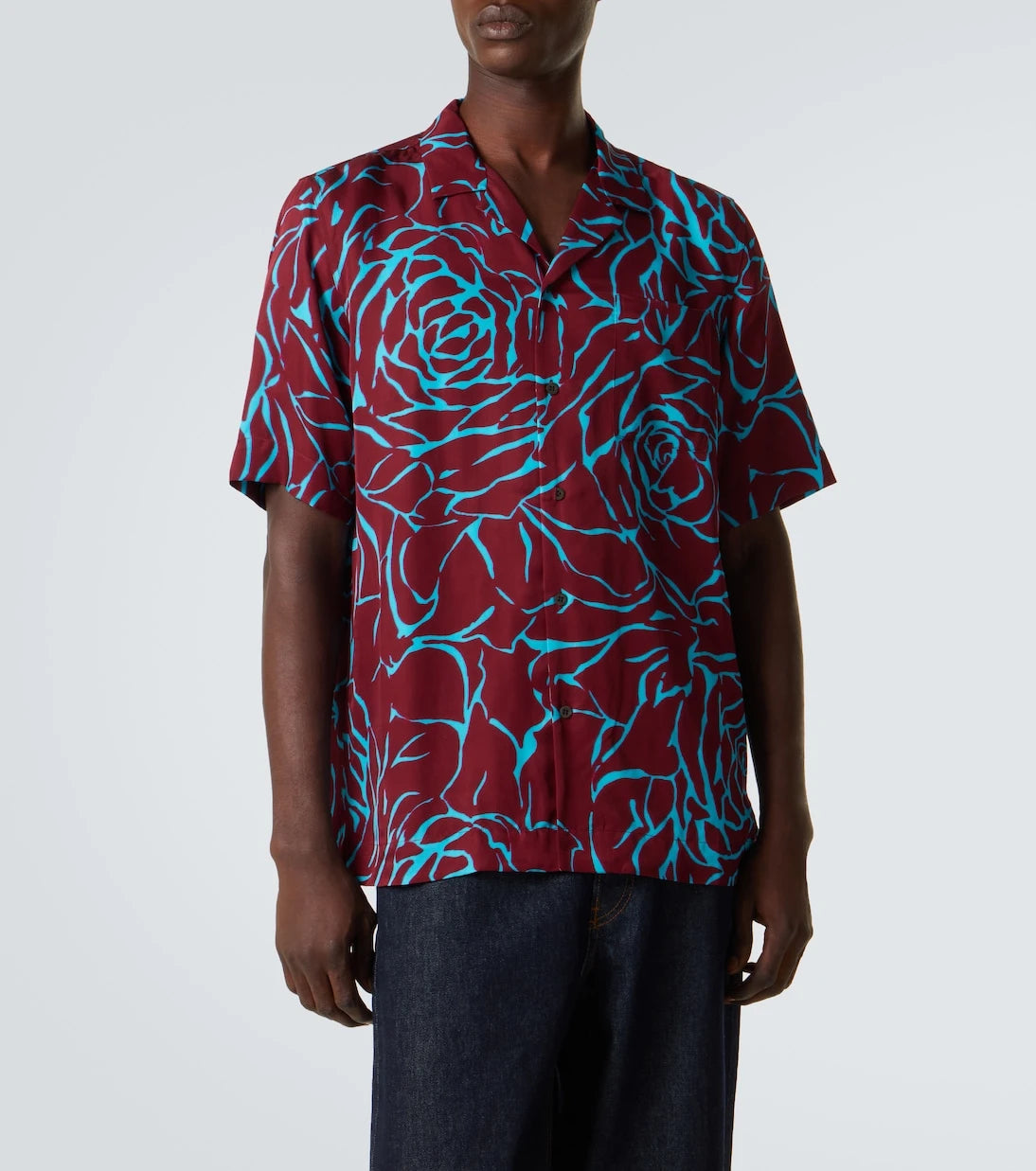 Dries Van Noten - Baskılı bowling gömleği