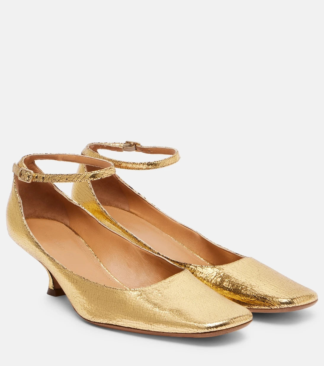 Calvin Klein Collection - Anna metallic leather pumps