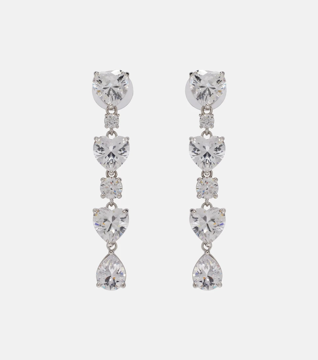 Self-Portrait - Tiered embellished earrings