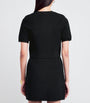 Claudie Pierlot Black Knitted Short-Sleeve Top