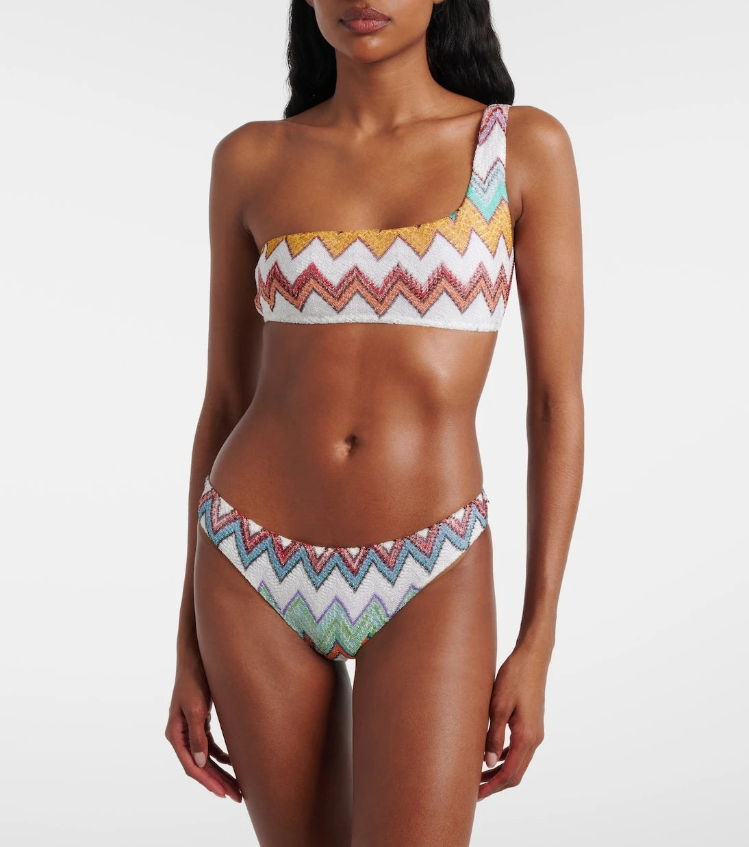 Missoni - بيكيني لاميه بنقشة متعرجة