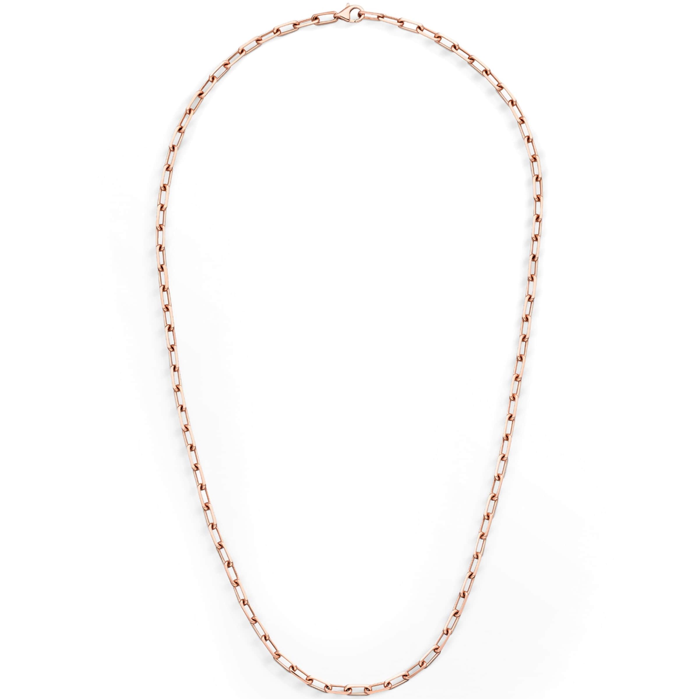 Medium Rose Gold Santos de Cartier Chain Necklace