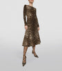 Dolce & Gabbana Multi Leopard Print Midi Dress