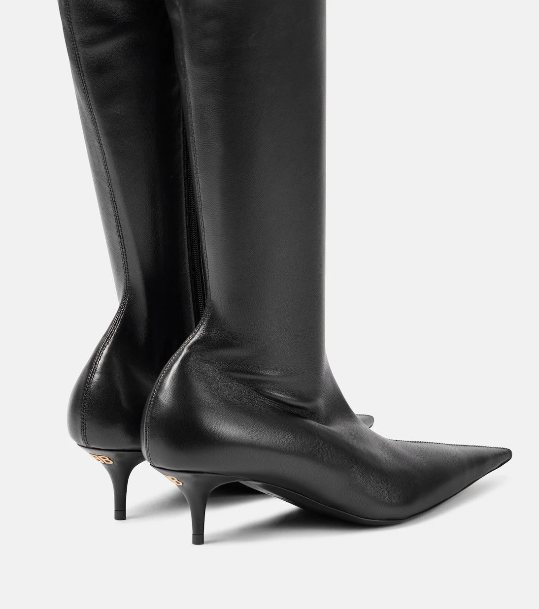 Balenciaga - Avenue leather over-the-knee boots