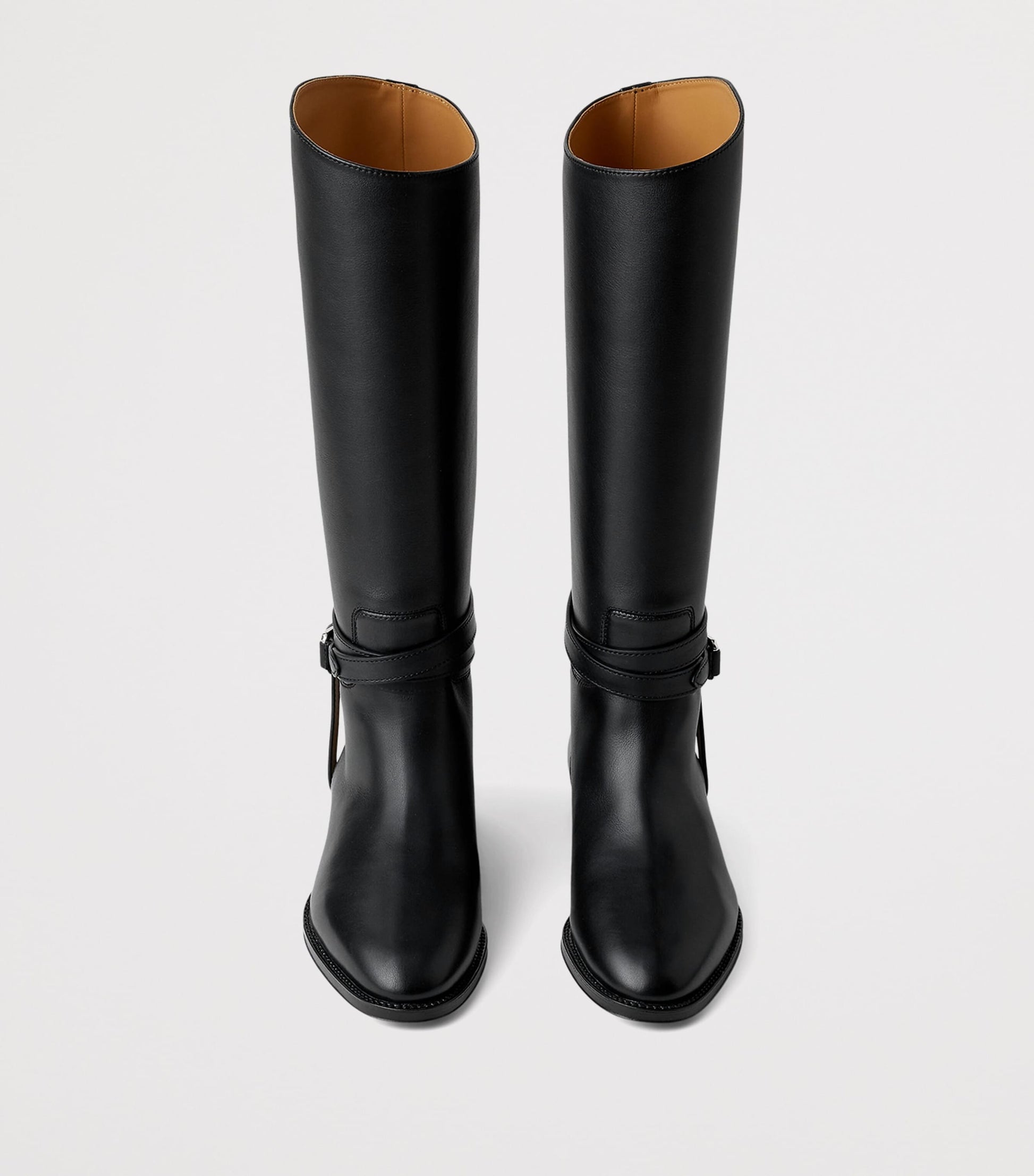 Black Leather Donnely Boots