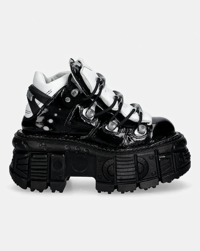 New Rock M-106-S119 Ankle Boot Imperfect Deri Spor Ayakkabı